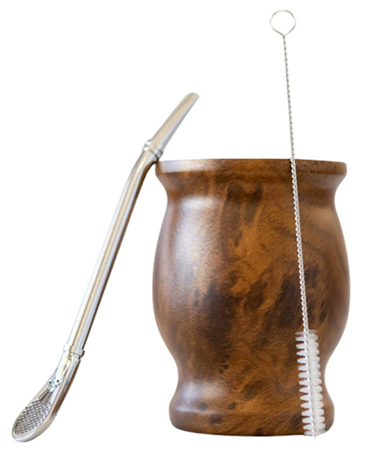 Double Walled Yerba Mate Gourd Set